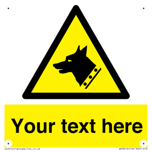 Custom Warning: Guard dog